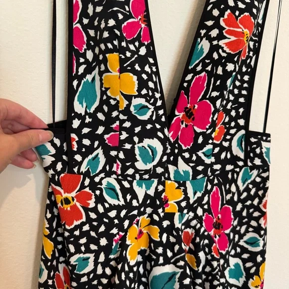 Topshop Multicolor Floral Pinafore Dress - Picture 7 of 11